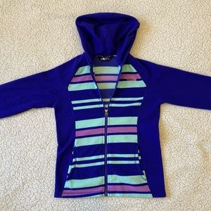 Girl’s 10/12 THE NORTH FACE Fleece Zip Jacket Blue